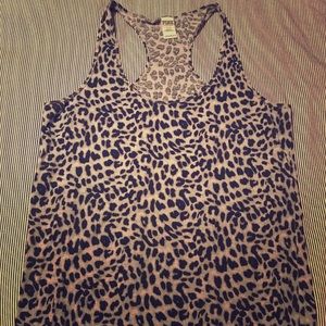 VICTORIAS SECRET- Pink Tanktop- leopard!!